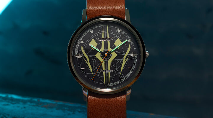 Image of Ahsoka Tano watch on a dark background with light