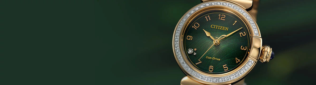 Women's Diamond watches, featuring Citizen L Mae watch model EM1123-62X